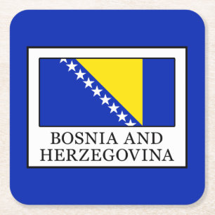 Bosnien och Hercegovina Underlägg Papper Kvadrat