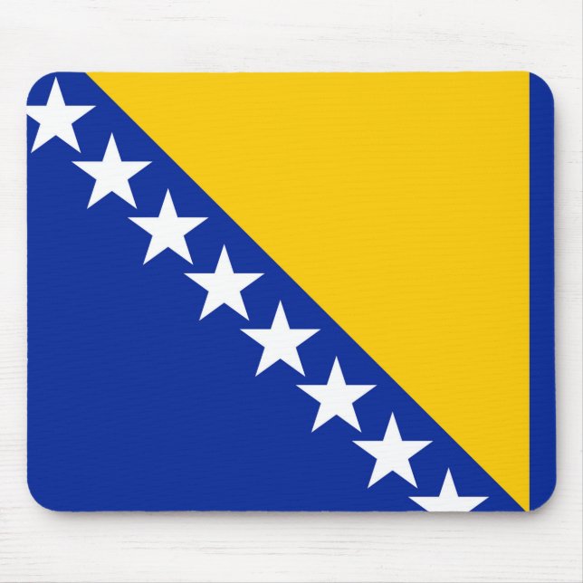 Bosnien och Hercegovinas flagga Musmatta (Framsidan)