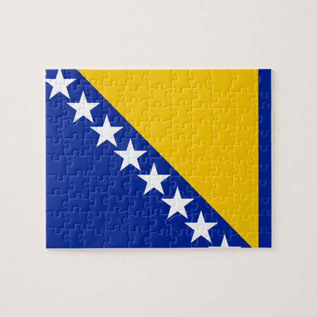 Bosnien och Hercegovinas flagga Pussel (Horisontell)