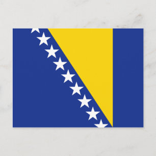 Bosnien och Hercegovinas Flagga-vykort Vykort
