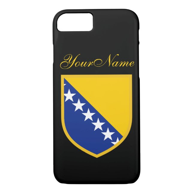 Bosnienflagga Case-Mate iPhone Skal (Baksida)
