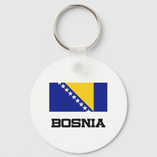 Bosnienflagga Nyckelring