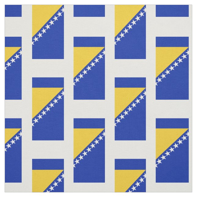 Bosnienflagga Tyg (Provkarta)