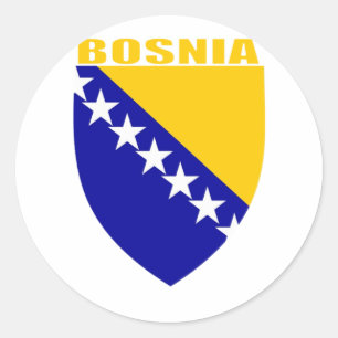 Bosnienvapensköld Runt Klistermärke