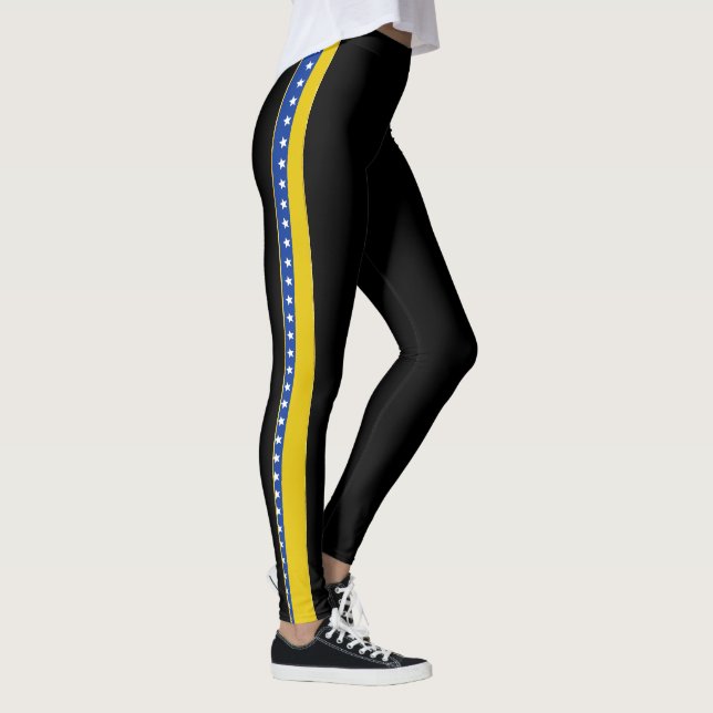 Bosnisk flagga leggings (Höger)