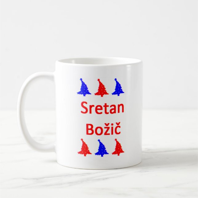bosnisk glad jul kaffemugg (Vänster)