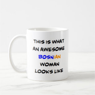 bosnisk kvinna, fantastisk kaffemugg