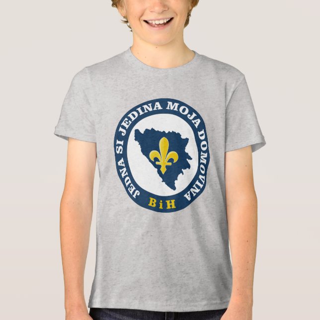 bosnisk lily t shirt (Framsida)
