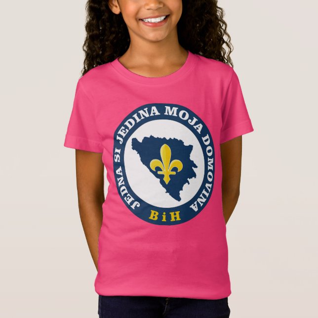 bosnisk lily t shirt (Framsida)