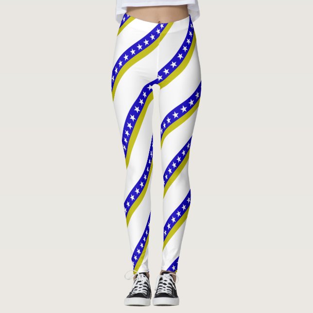 Bosnisk randflagga leggings (Framsida)