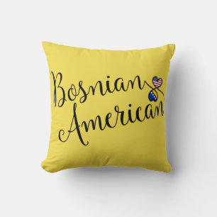Bosniska amerikanska entwed Hearts Kudde