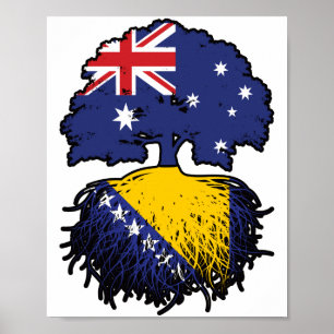 Bosniska australiska Australiska Träd-rötter Poster