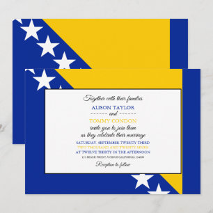 Bosniska Flagga, Flagga Bosnien och Hercegovina Br Inbjudningar