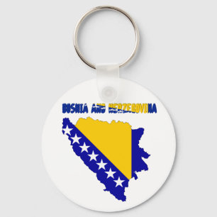 Bosniska land flagga nyckelring
