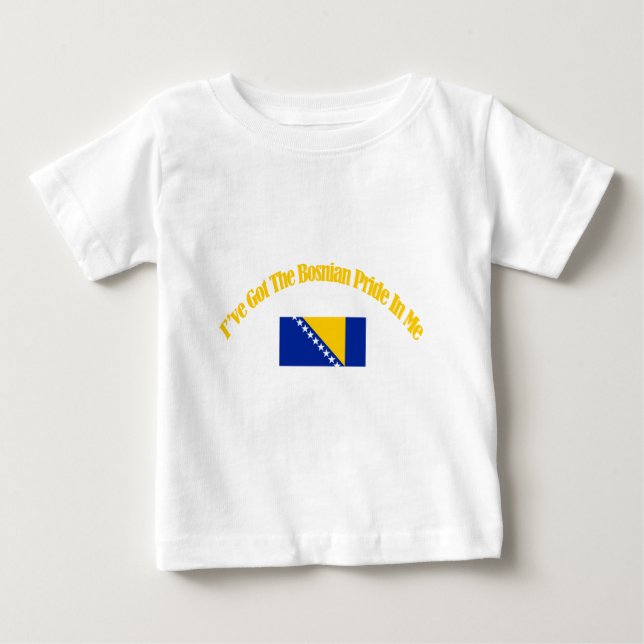 bosniska patriotiska flaggadesigner tröja (Framsida)