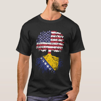 Bosniska rötter Bosnien Nationellt kulturarv Träd T Shirt