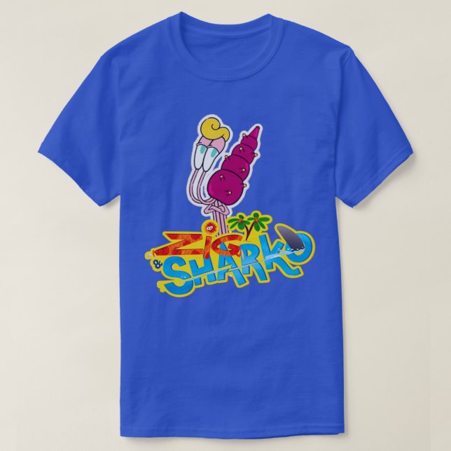 Bosom Buddies Zig och Sharko T Shirt (Design framsida)