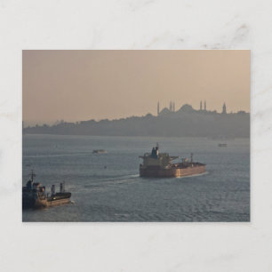 Bosporus i solnedgången vykort