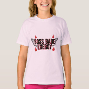Boss Babe Energi – Rosa Kraft Tröja