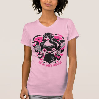 Boss Babe Gamer Shirt Girl Power Gaming T
