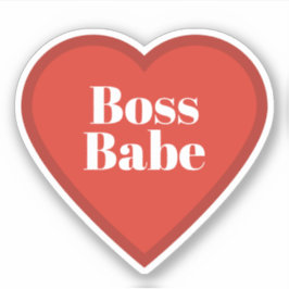 Boss Babe Heart Sticker - Relatable Mood Sticker Klistermärken