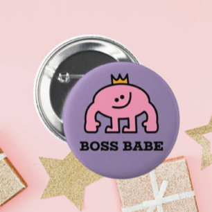 Boss Babe Knappen – Pinback-dekorerad accessoar Knapp