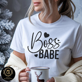 Boss Babe Neutral Graphic Bella  T Shirt