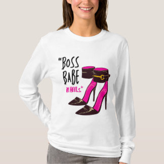boss baby in heels t shirt
