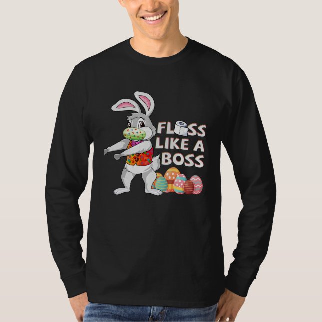 Boss Bunny Rabbi  Easter Day T Shirt (Framsida)