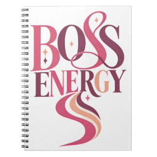 Boss Energy Rosa Ombre Motivationsanteckningsbok Anteckningsbok