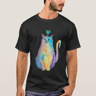 Boss katt och fågel, Balansmästare, Roligt djur T Shirt