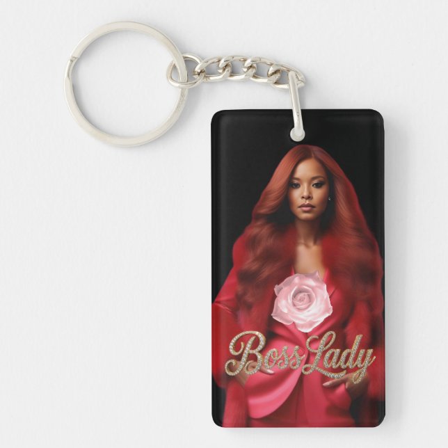 Boss Lady Acrylic Keychain (Framsidan)