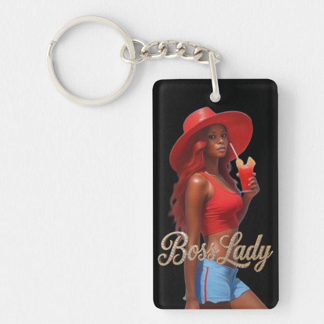 Boss Lady Acrylic Keychain (Framsidan)