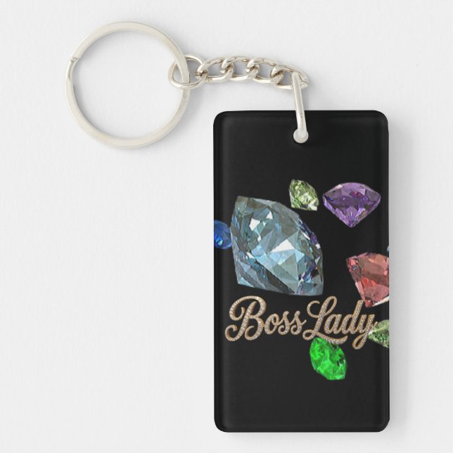 Boss Lady Acrylic Keychain (Framsidan)