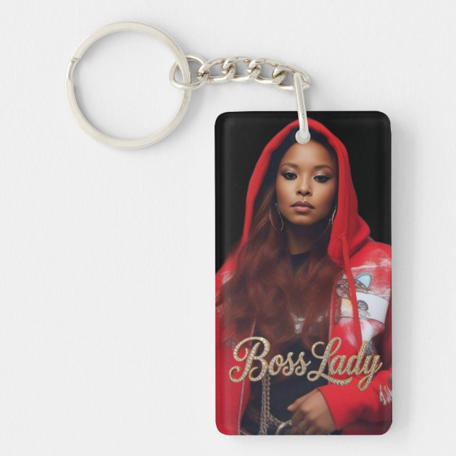 Boss Lady Acrylic Keychain (Framsidan)