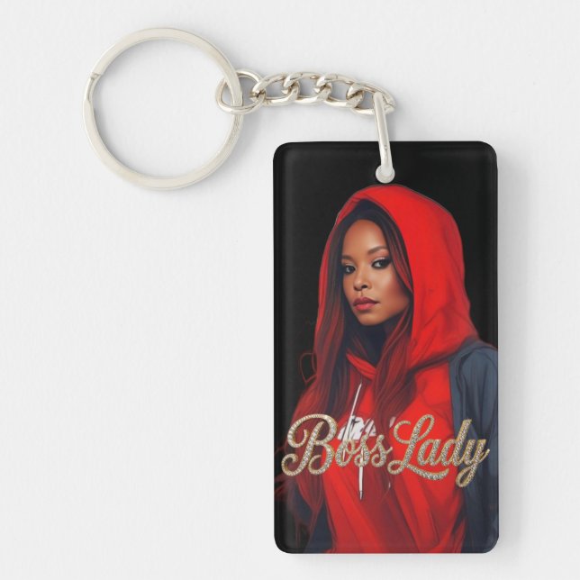 Boss Lady Acrylic Keychain (Framsidan)
