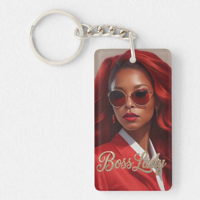 Boss Lady Acrylic Keychain (Framsidan)