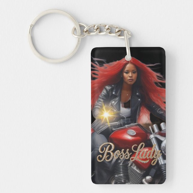 Boss Lady Acrylic Keychain (Framsidan)