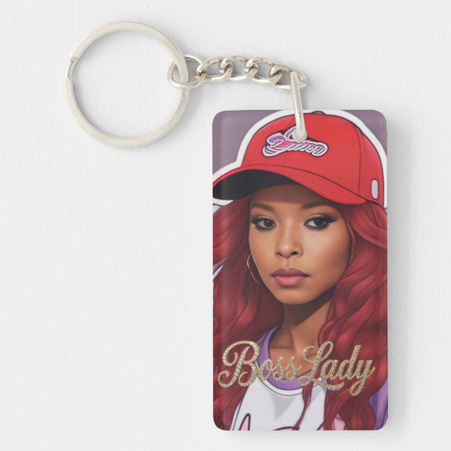 Boss Lady Acrylic Keychain (Framsidan)
