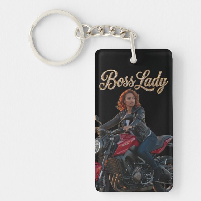 Boss Lady Acrylic Keychain (Framsidan)