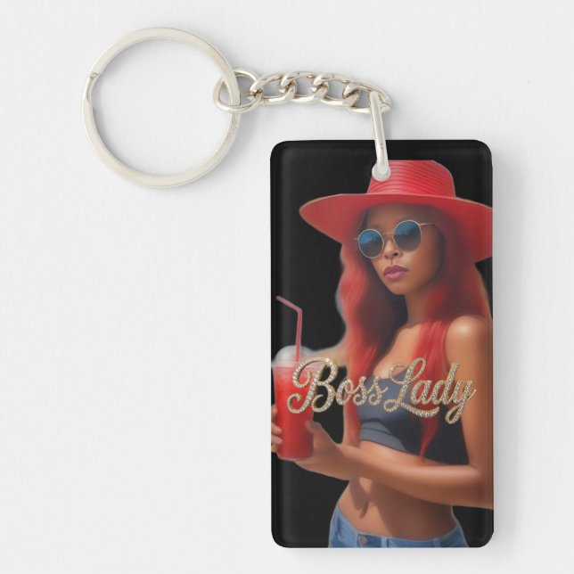 Boss Lady Acrylic Keychain (Framsidan)
