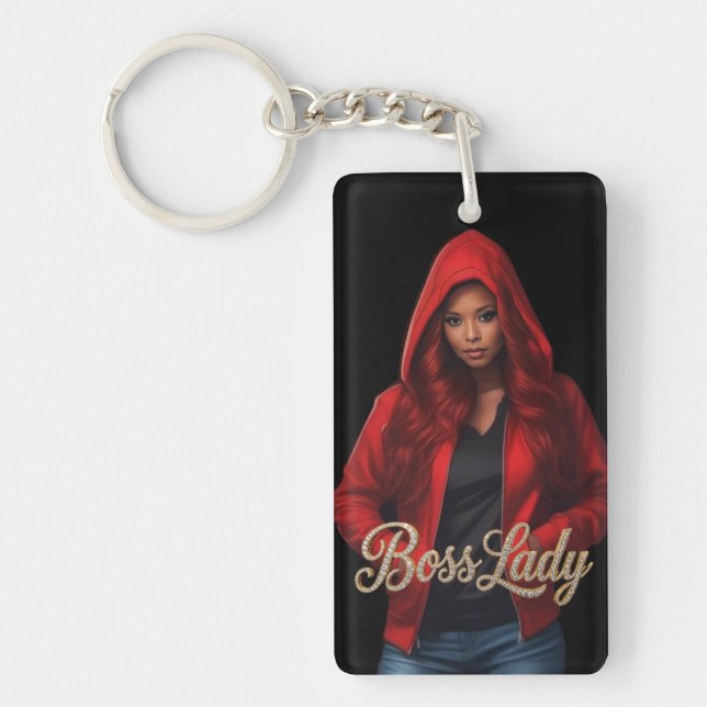 Boss Lady Acrylic Keychain (Framsidan)