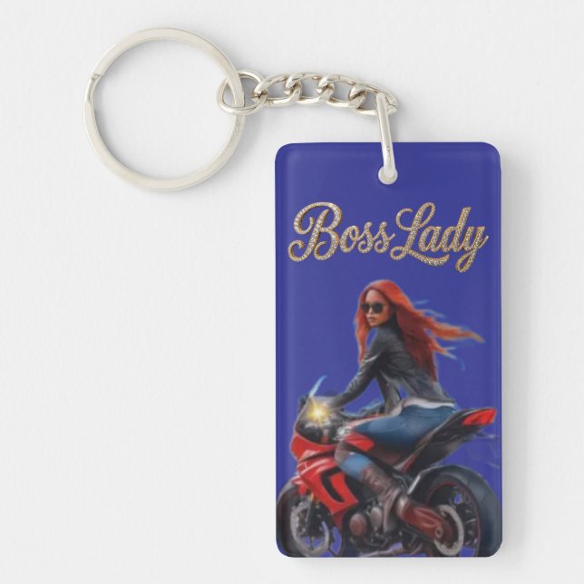 Boss Lady Acrylic Keychain (Framsidan)