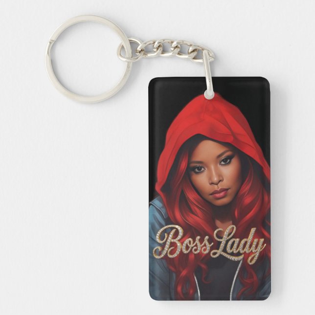 Boss Lady Acrylic Keychain (Framsidan)