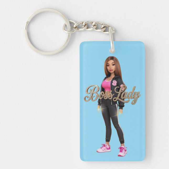 Boss Lady Acrylic Keychain (Framsidan)