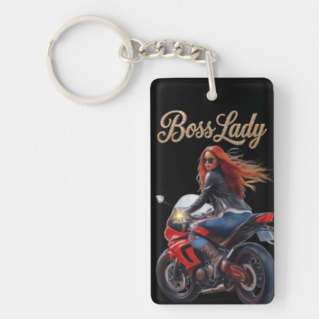 Boss Lady Acrylic Keychain (Framsidan)