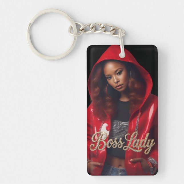 Boss Lady Acrylic Keychain (Framsidan)