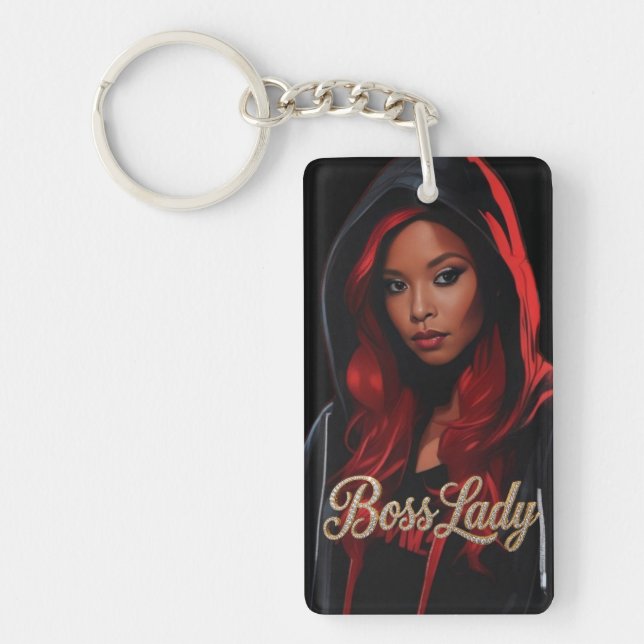 Boss Lady Acrylic Keychain (Framsidan)