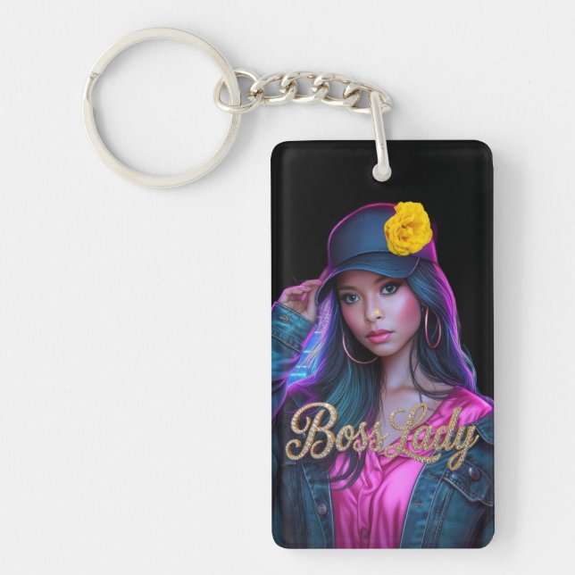 Boss Lady Acrylic Keychain (Framsidan)
