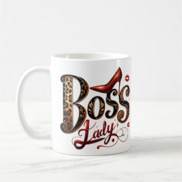 Boss Lady Christmas Mug – Holiday Heels Edition Kaffemugg